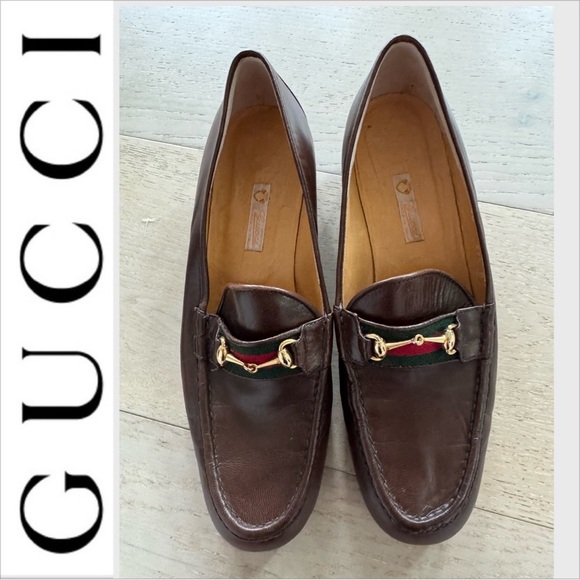 Vintage Gucci horsebit loafers 39.5 - Picture 1 of 5